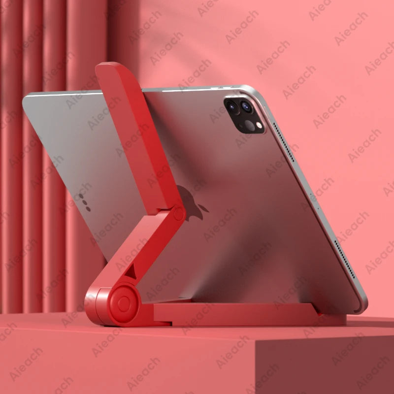 Adjustable Folding Tablet Stand – Desktop Holder for 4.7"–12.9" iPad, Samsung, Xiaomi & Smartphones