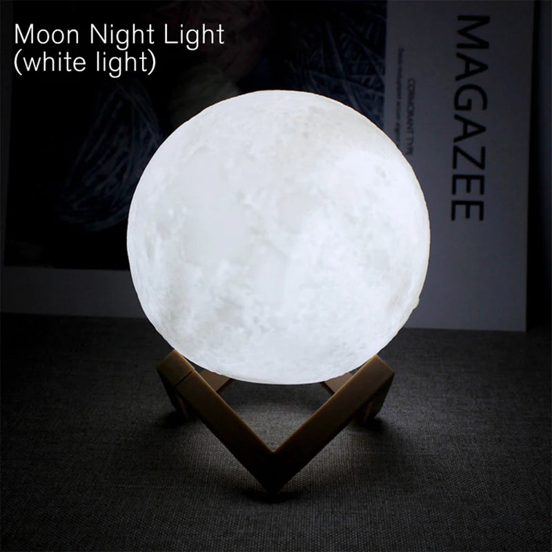 Book Light LED Moon Lamp – Galaxy Night Light for Kids, Bedroom Decoration, Birthday Gift