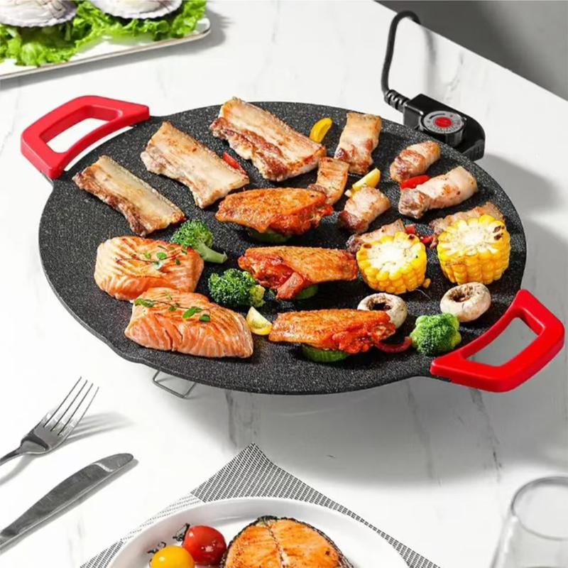 AORAN KITCHEN 1500W Electric Korean BBQ Grill – Smokeless Indoor Non-Stick Grill Pan