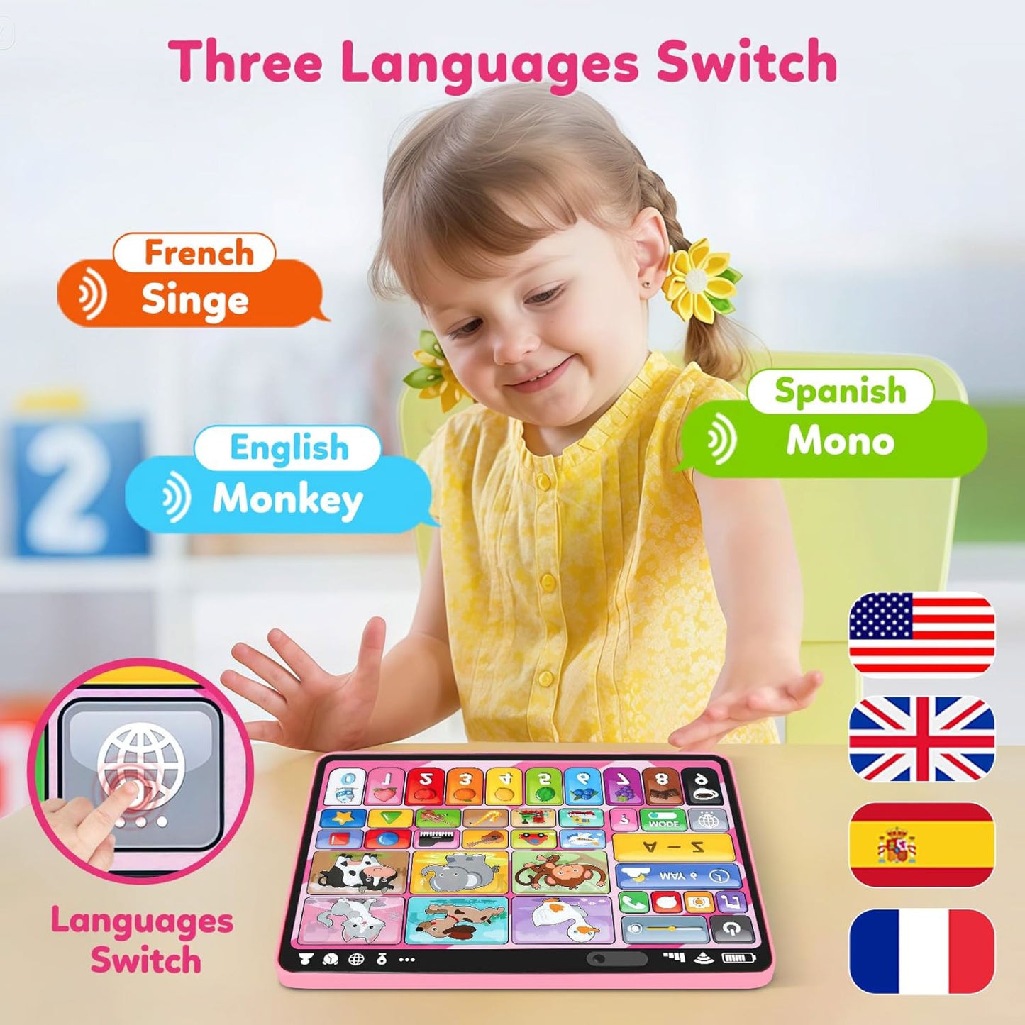 TrioLingo™ 3-Language Tablet SKY MEGA BOX
