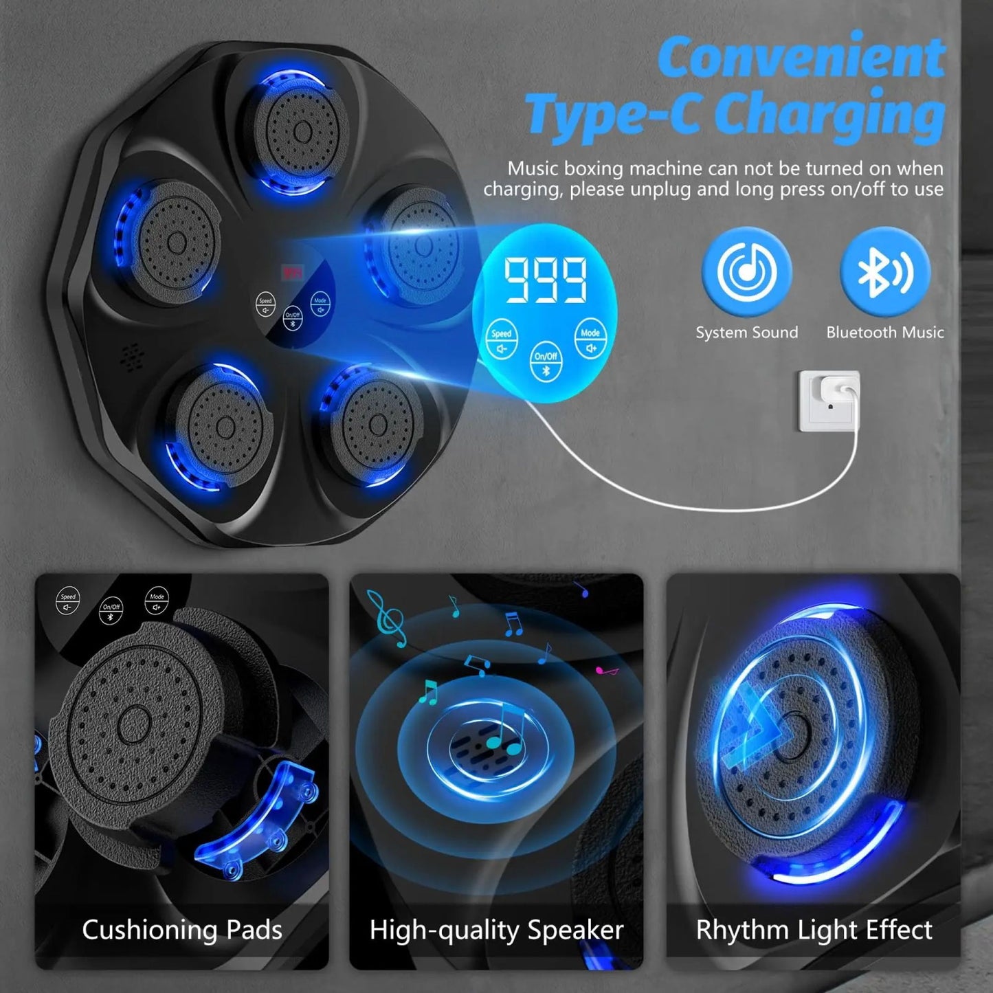 BeatBox ™ Interactive Music Boxing with Gloves SKY MEGA BOX