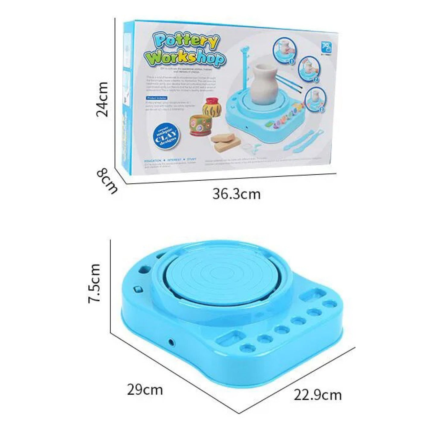 MiniPotter™ Pottery Wheel Set SKY MEGA BOX