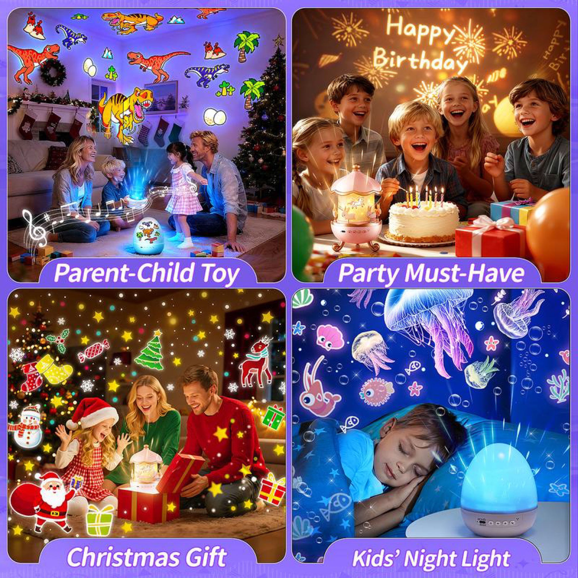 DinoGlow™ 2-in-1 Projector & Night Lamp with Music SKY MEGA BOX