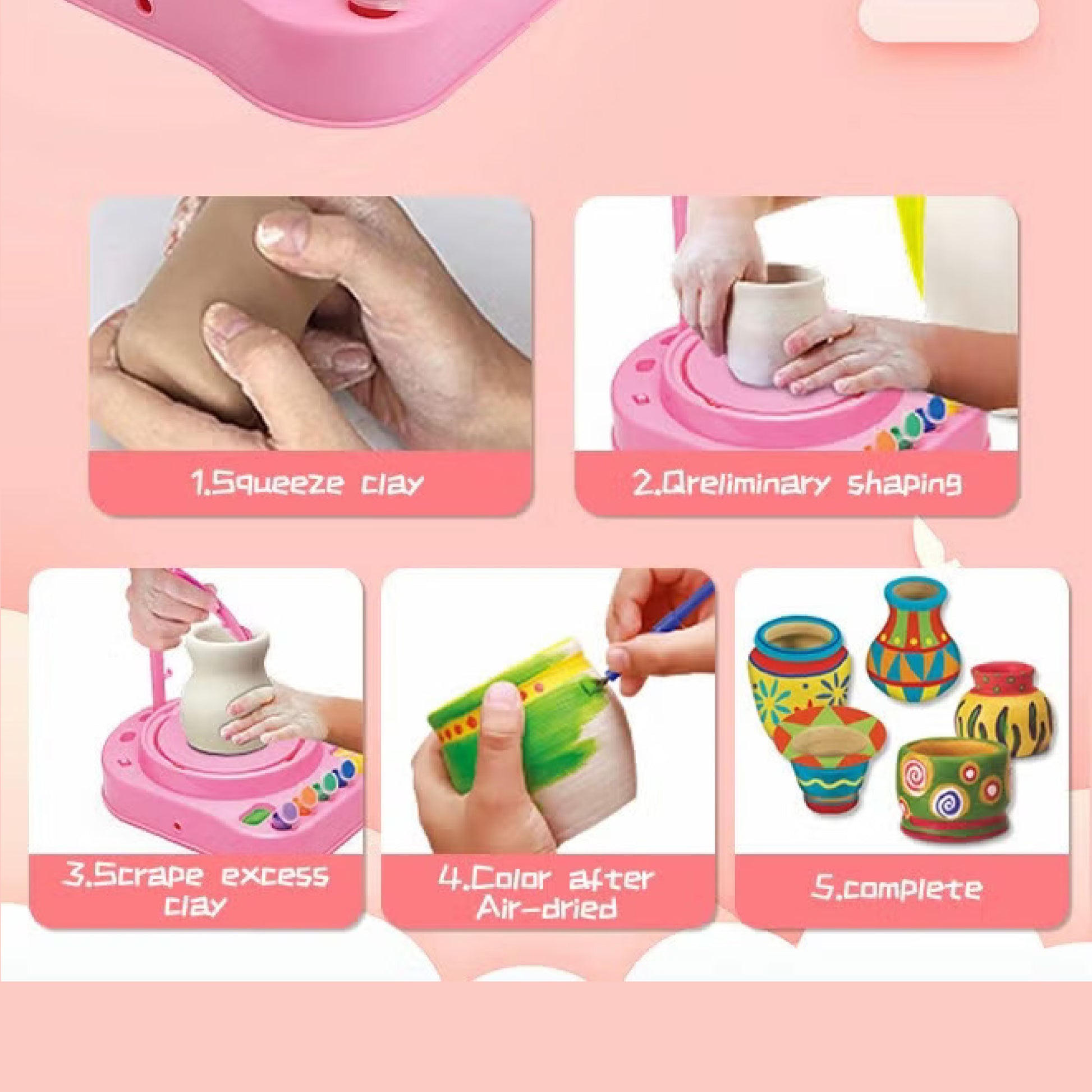 MiniPotter™ Pottery Wheel Set SKY MEGA BOX