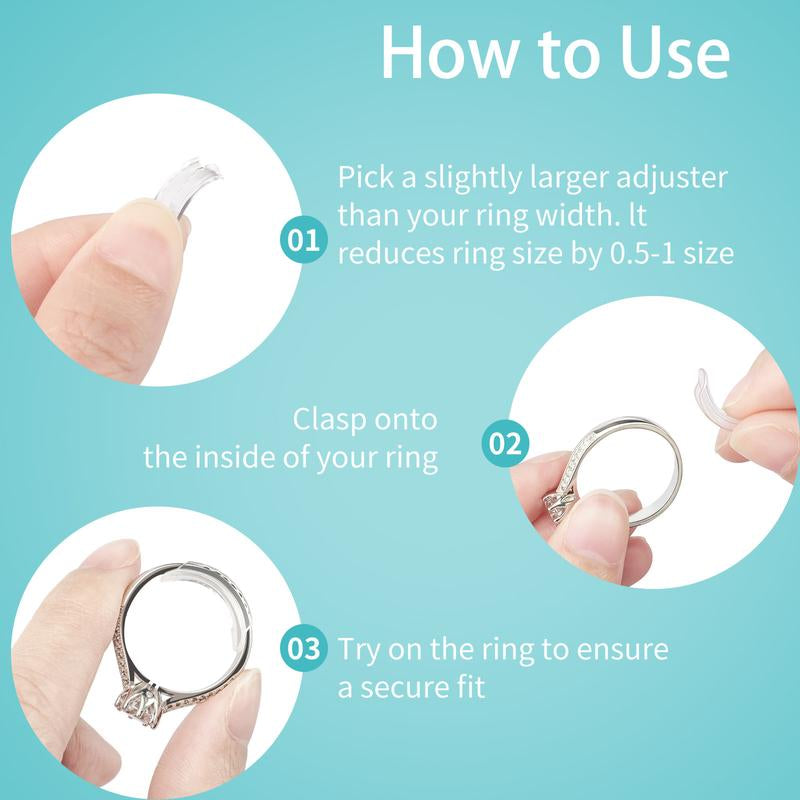 Invisible Ring Sizer Adjuster Set – Perfect Fit, No Slipping
