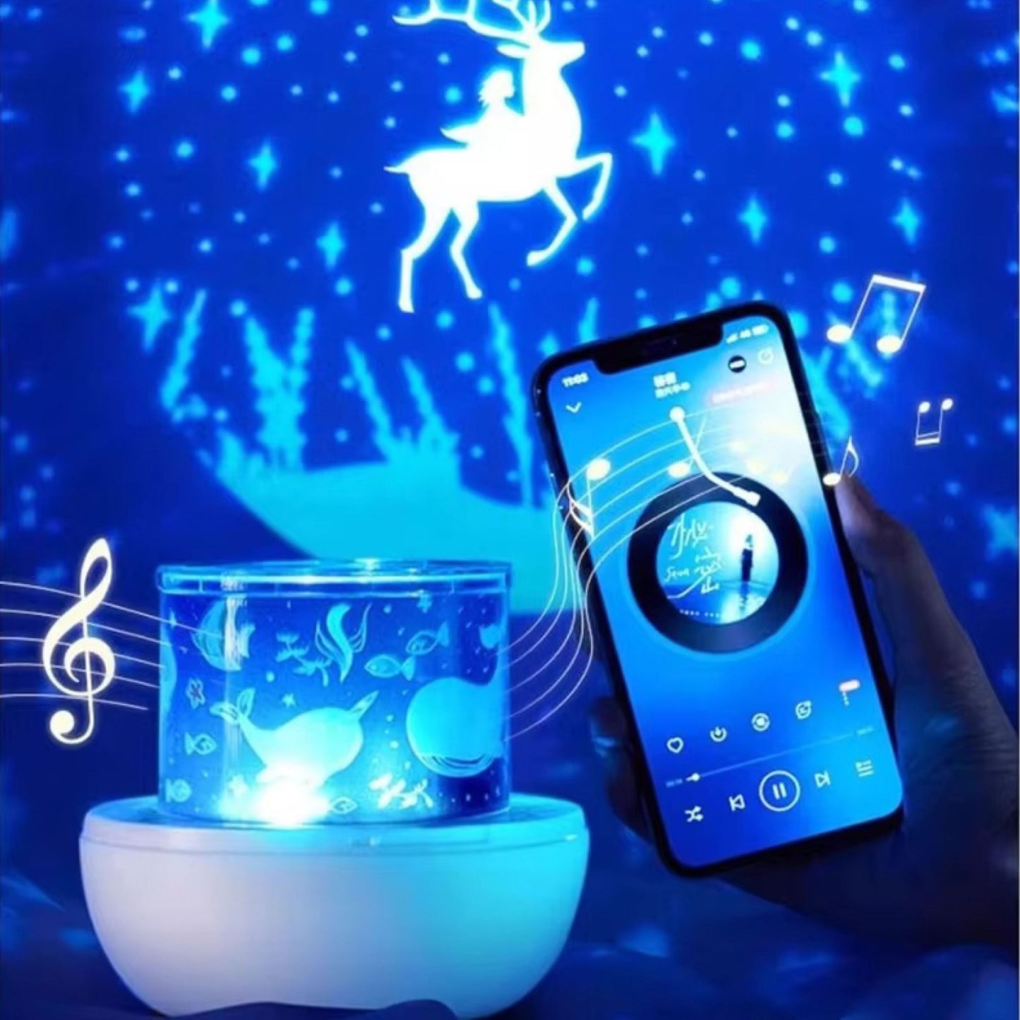 DinoGlow™ 2-in-1 Projector & Night Lamp with Music SKY MEGA BOX