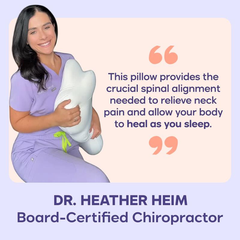 Mellow Sleep Cloudalign Pillow + FREE Cooling Pillowcase – Ergonomic Dual-Height Memory Foam Pillow