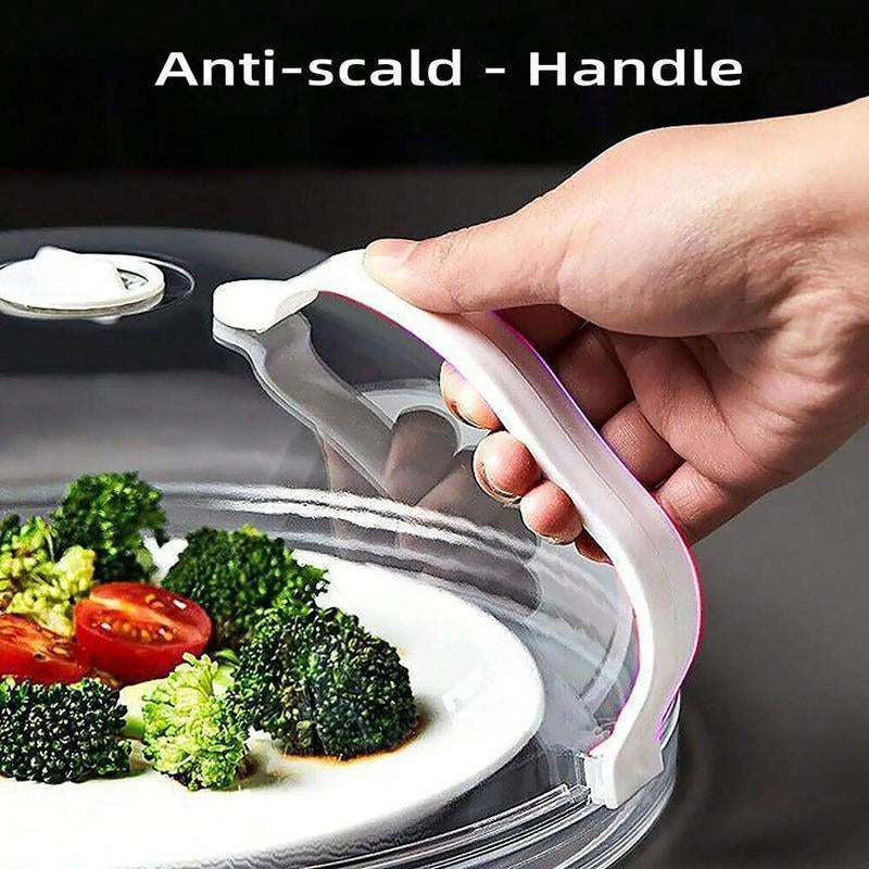 Microwave Splatter Cover with Handle – Reusable Lid for Clean & Safe Heating
