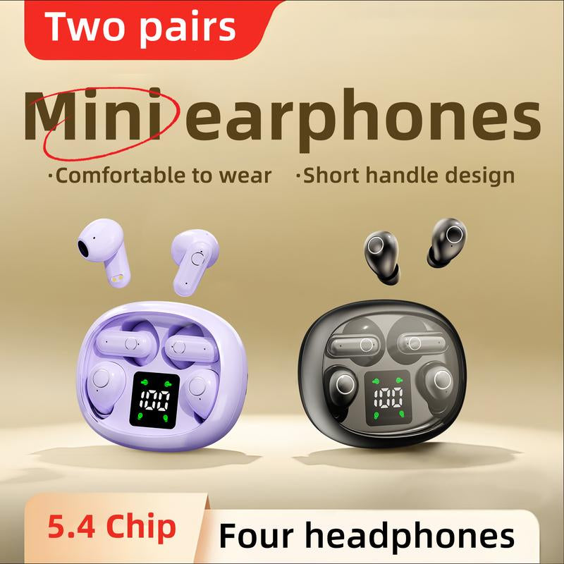 MSHUKCOE Mini Wireless Bluetooth Earbuds – Sleep & Sport Comfort