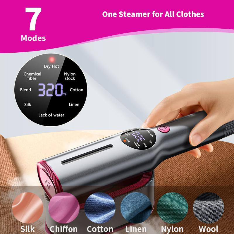 Dr.Flash Portable Garment Steamer – 7-Mode LED Clothing Iron, 5s Fast Heat