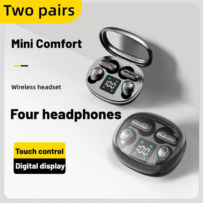 MSHUKCOE Mini Wireless Bluetooth Earbuds – Sleep & Sport Comfort