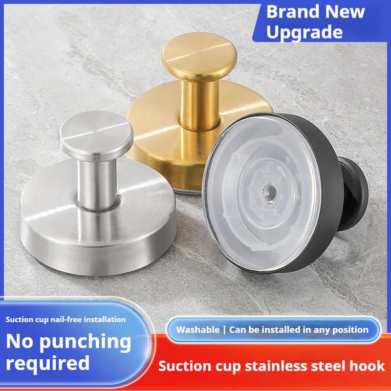 Stainless Steel Suction Cup Hooks – No Drill, No Damage Wall Organiser