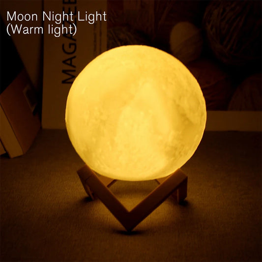 Book Light LED Moon Lamp – Galaxy Night Light for Kids, Bedroom Decoration, Birthday Gift
