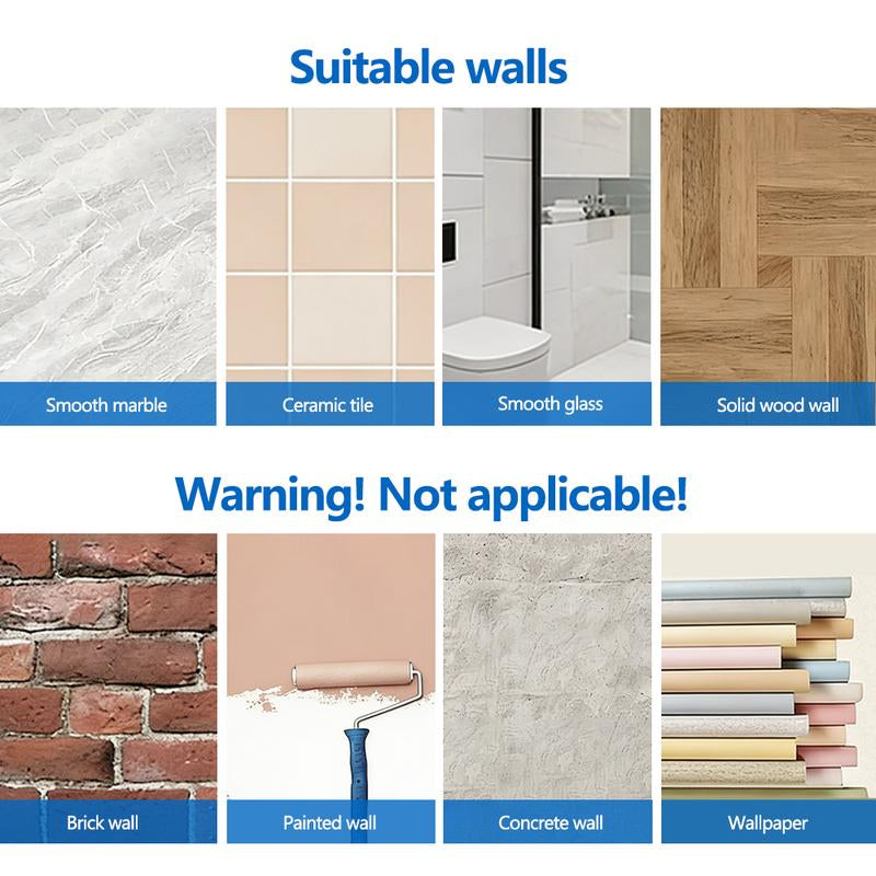 Stainless Steel Suction Cup Hooks – No Drill, No Damage Wall Organiser