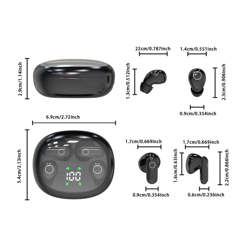 MSHUKCOE Mini Wireless Bluetooth Earbuds – Sleep & Sport Comfort